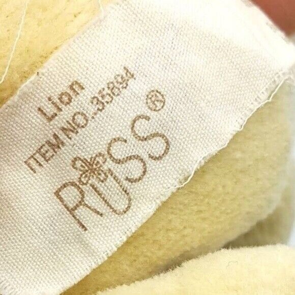 2/$15 Russ Simply Natural Lion Plush Tan Brown 7" 100% Cotton Lovey Eco Friendly - Picture 10 of 11